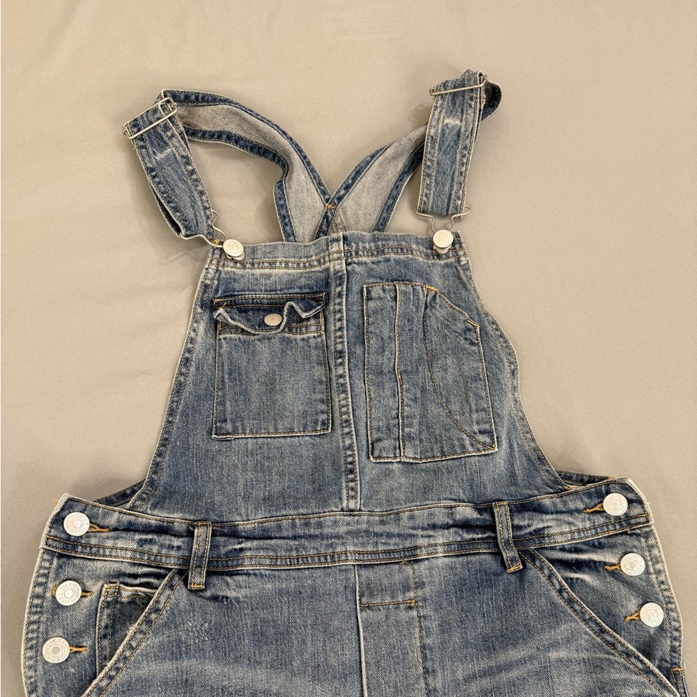 Anthropologie Denim Overalls Pilcro Jean Overalls The Lex Distressed Size 29 NWT - Picture 9 of 16